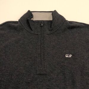 Vineyard Vines charcoal men’s 1/4 zip top